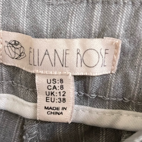 Eliane Rose grey pinstripe slacks trousers straight leg dress pants corp… - Picture 9 of 9